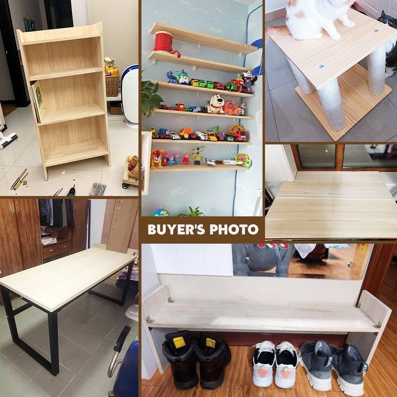 Solid Wood Custom Wooden Plank Wooden Shelf Wood Plank Wall Shelf Diy ...