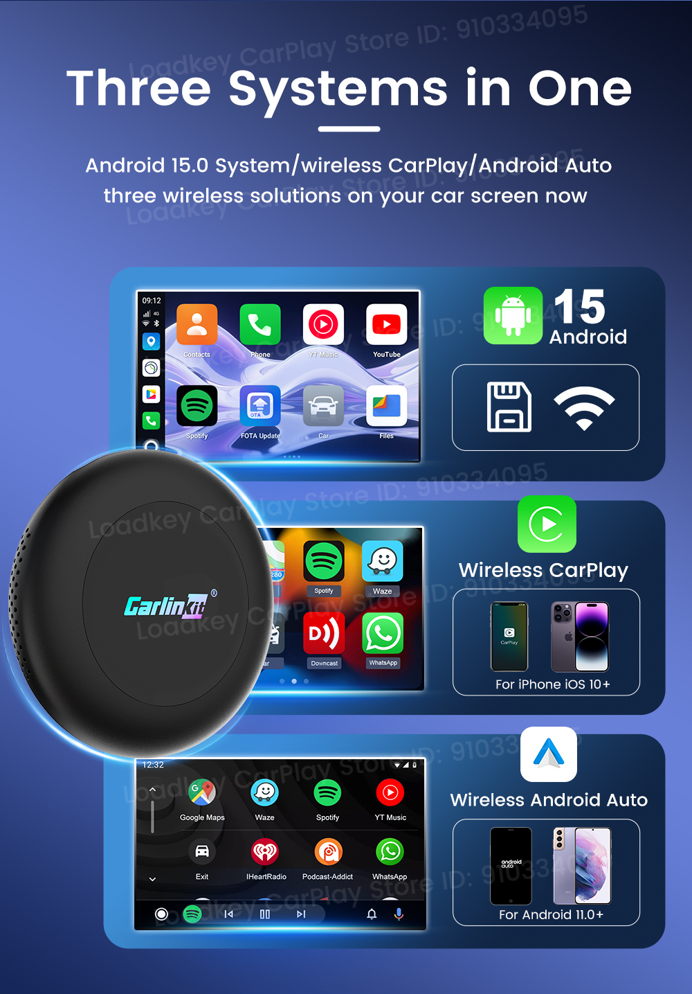 Carlinkit Tbox Ultra Android 15.0 CarPlay & Android Auto Wireless ...