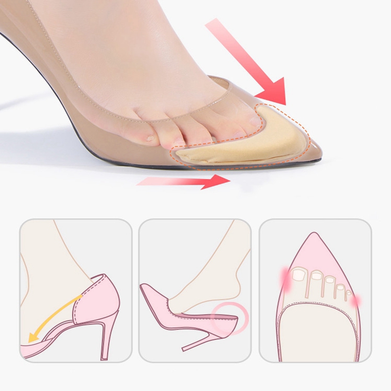 1Pair Toe Plug High Heel Anti-pain Cushion for Women Inserts Insoles ...