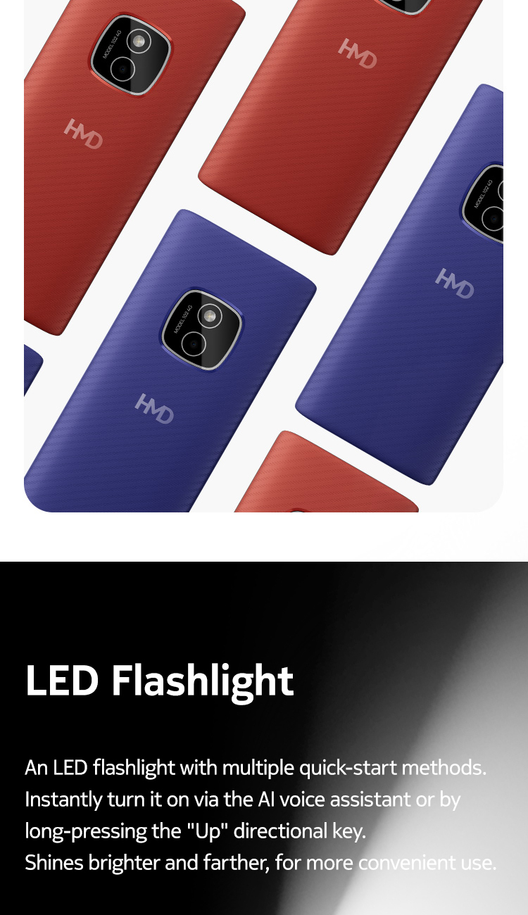 New HMD 102 4G Basic Keypad Phone With Camera Dual LED Torch MP3 Dual ...