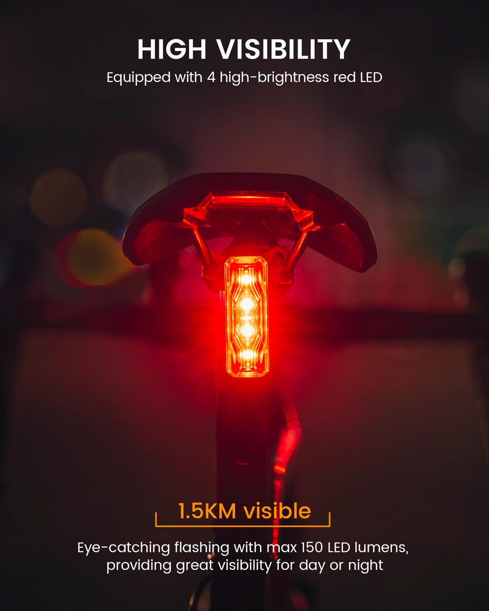 Ravemen TR150 TR250 bike rear light led rechargeable usb c, 280 ...
