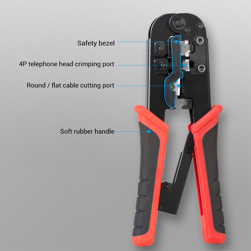 Vention RJ45 Crimper Tools RJ45 Crimping Pliers for CAT6/7/8 Ethernet ...