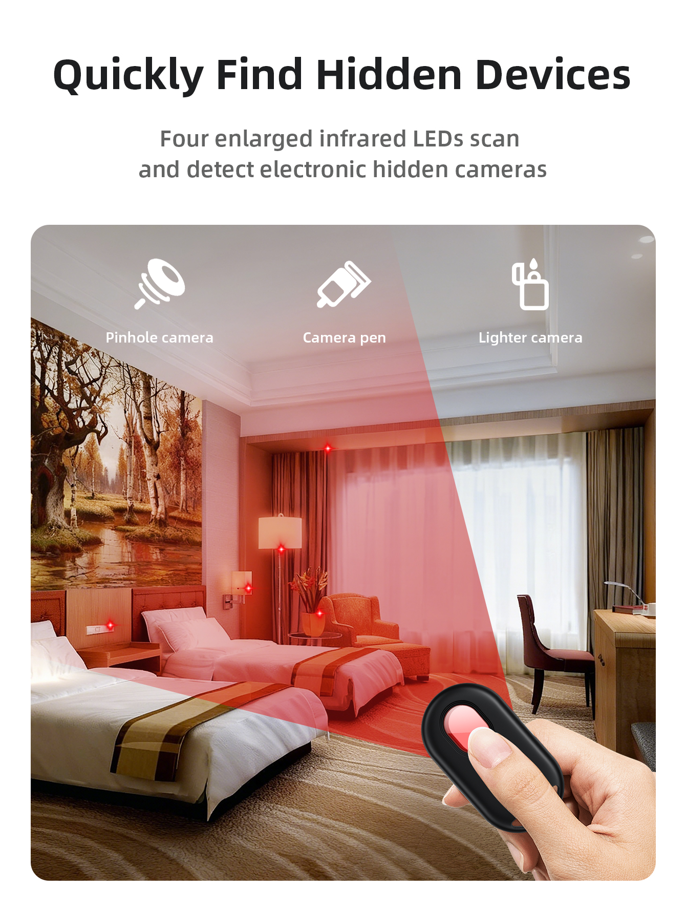 HOCO E95 Camera Detection And Anti-lost Device 2 in 1 Bluetooth Smart ...