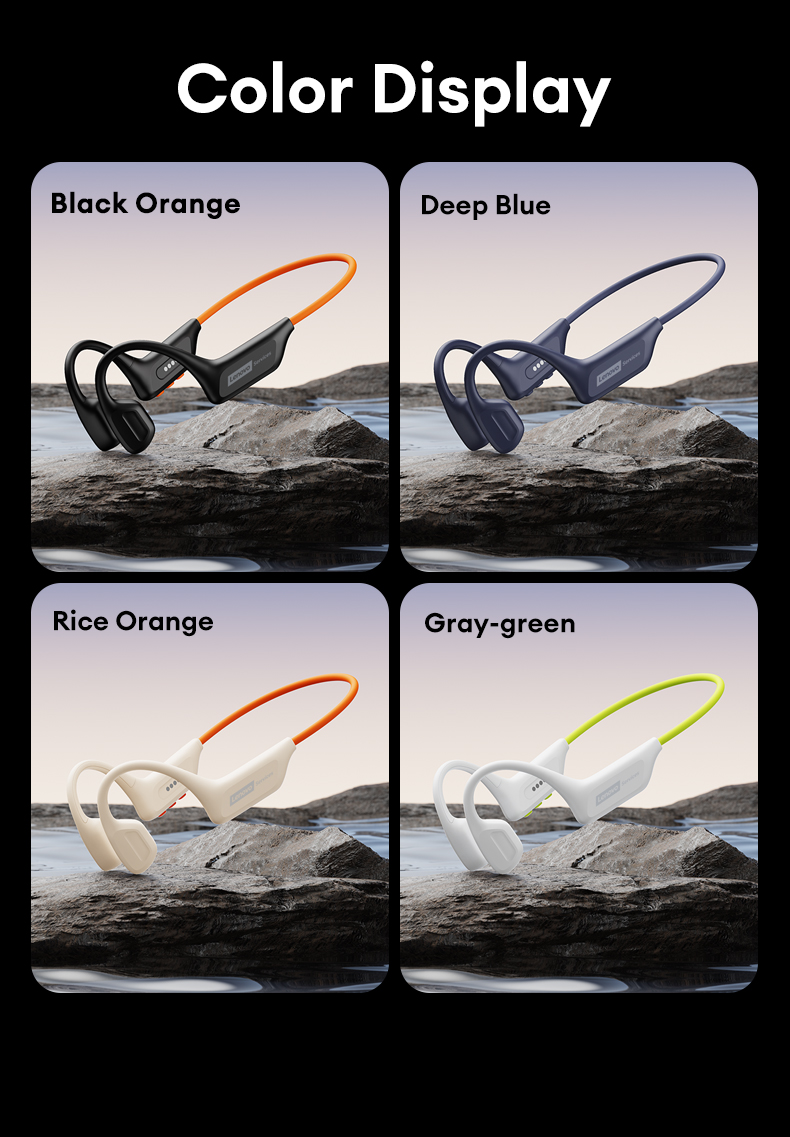 Lenovo S106 Bone Conduction Headphones and IPX8 Waterproof Swimming ...