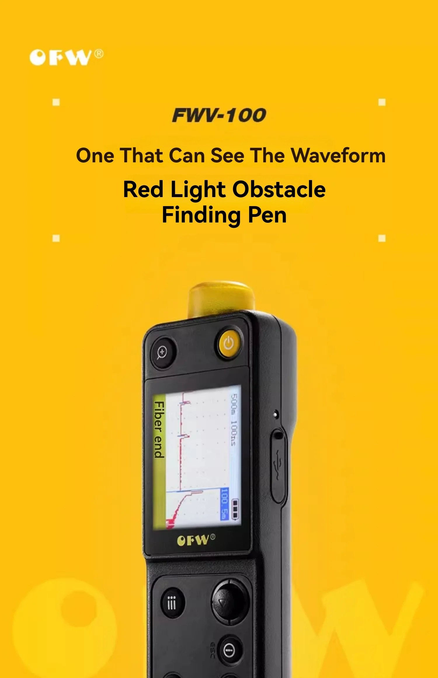 Mini OTDR OFW Fault Finder 20KM VFL Fiber Rangefinder & Breakpoint ...