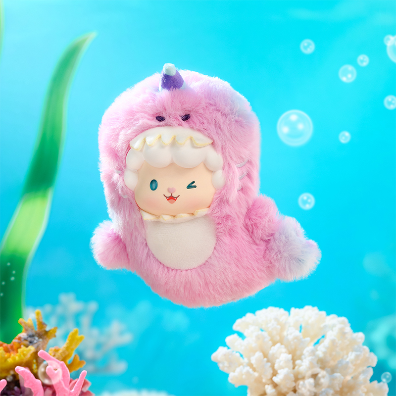 MINISO curly sheep ocean adventure series - cute & vinyl & plush blind ...