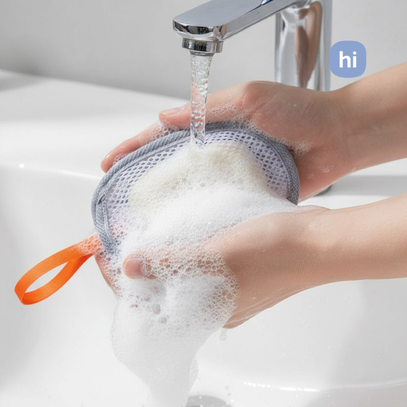 HI HOMES High Quality Soap Foaming Net Handmade Soap Mesh Bag Facial ...
