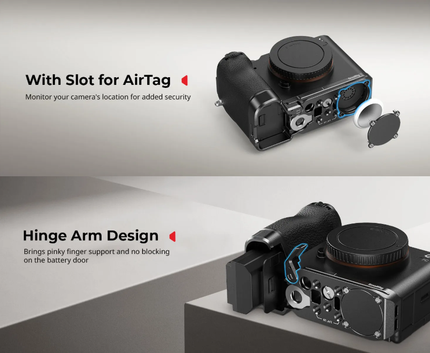 SmallRig A7C II/A7CR Mount Plate with AirTag Slot for Sony Alpha 7C II ...