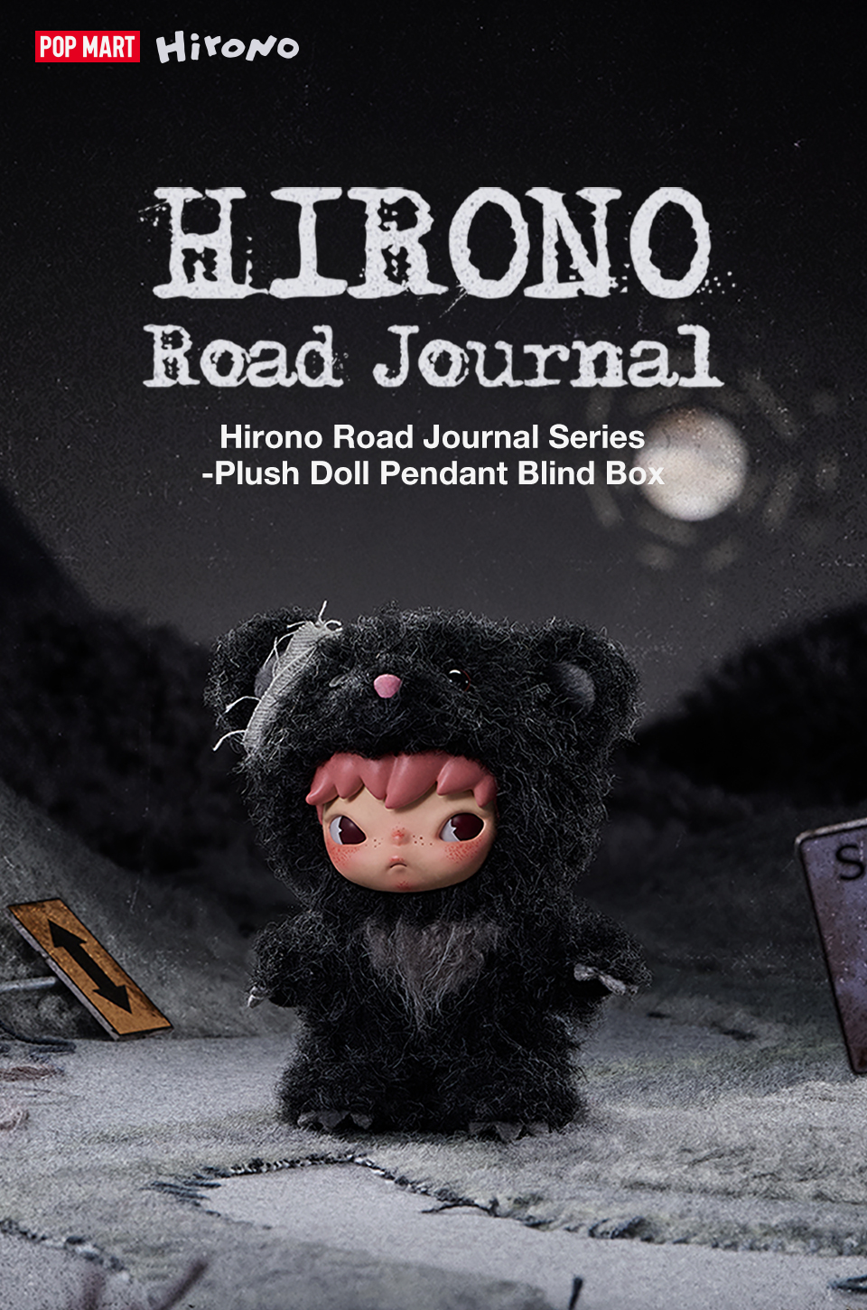 POP MART Hirono Road Journal Series-Plush Doll Pendant Blind Box