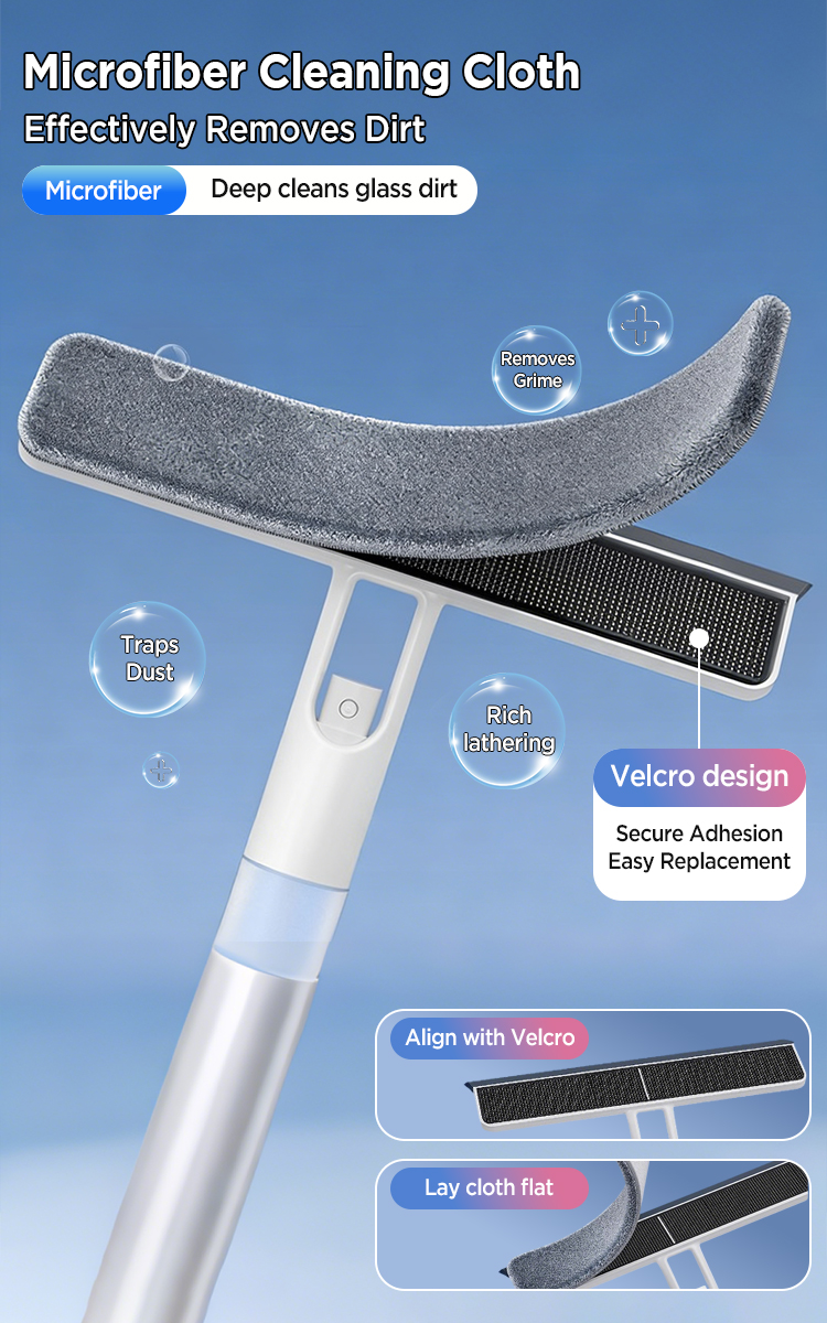Joybos S06 Handheld Window Cleaner with Water Spray - Double Sided ...