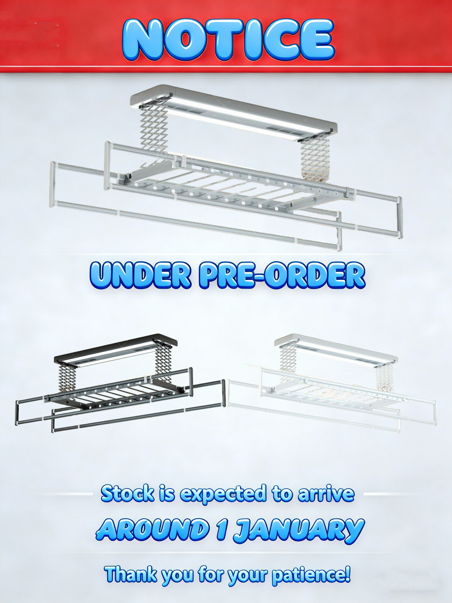 【SG Stock】Automated Laundry Rack Clothes Drying Rack Multifunctional ...