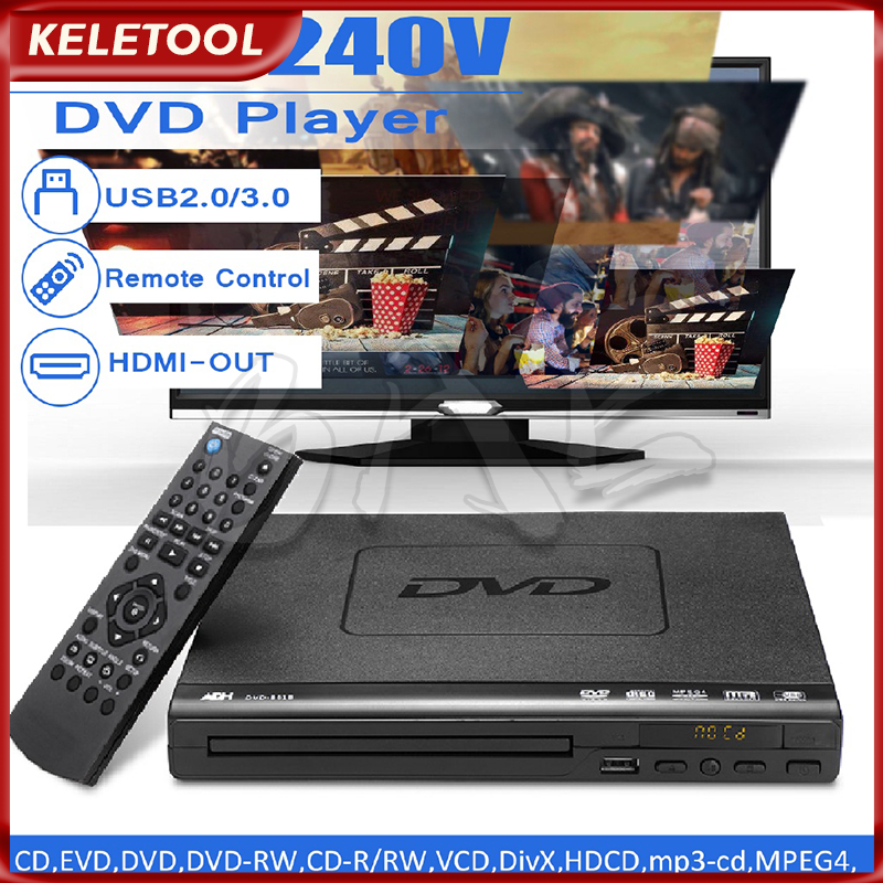 DVD Player 1080PHD DVD CD Player Support HDMI ADH SVCD VCD MP3 MP4 USB ...