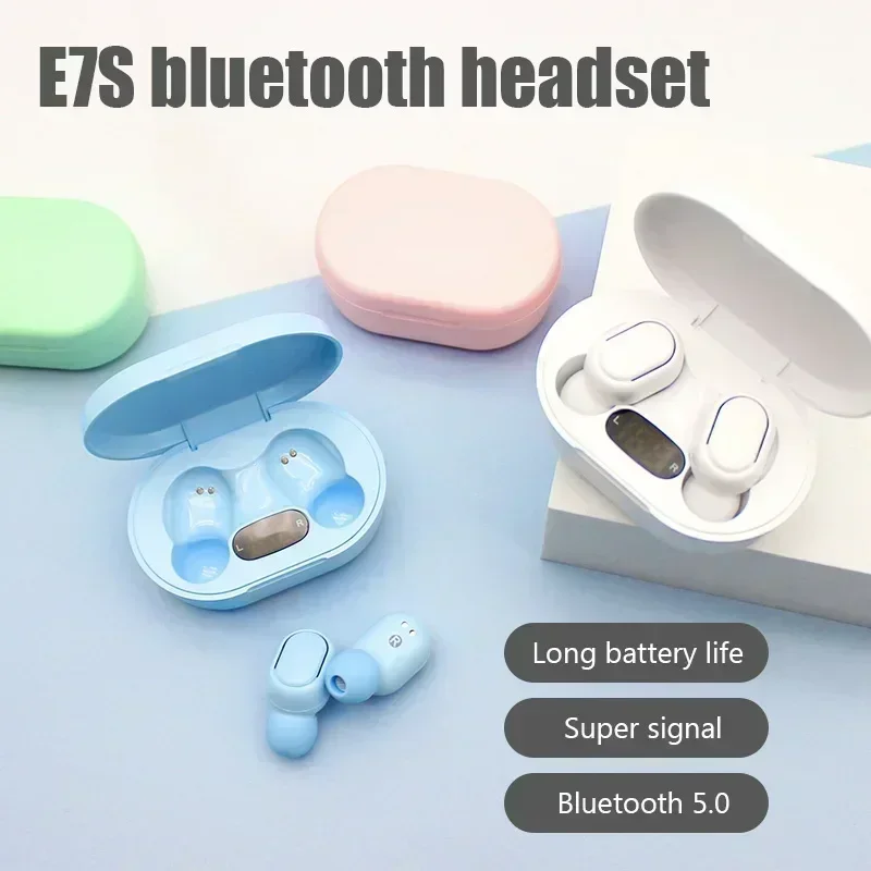 E7S Earphones Portable Bluetooth TWS Wireless High Quality Earbuds ...