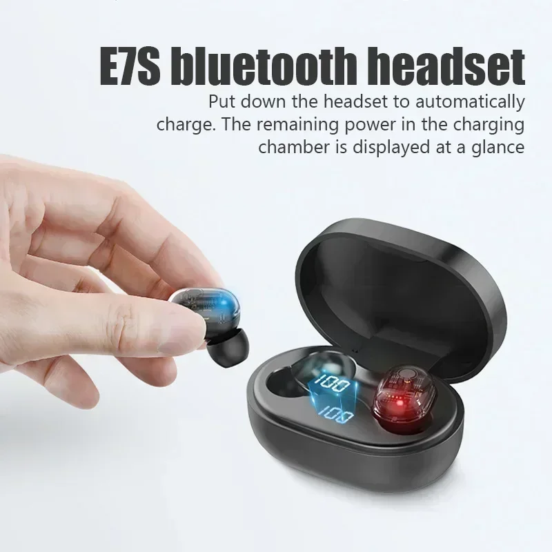 E7S Earphones Portable Bluetooth TWS Wireless High Quality Earbuds ...