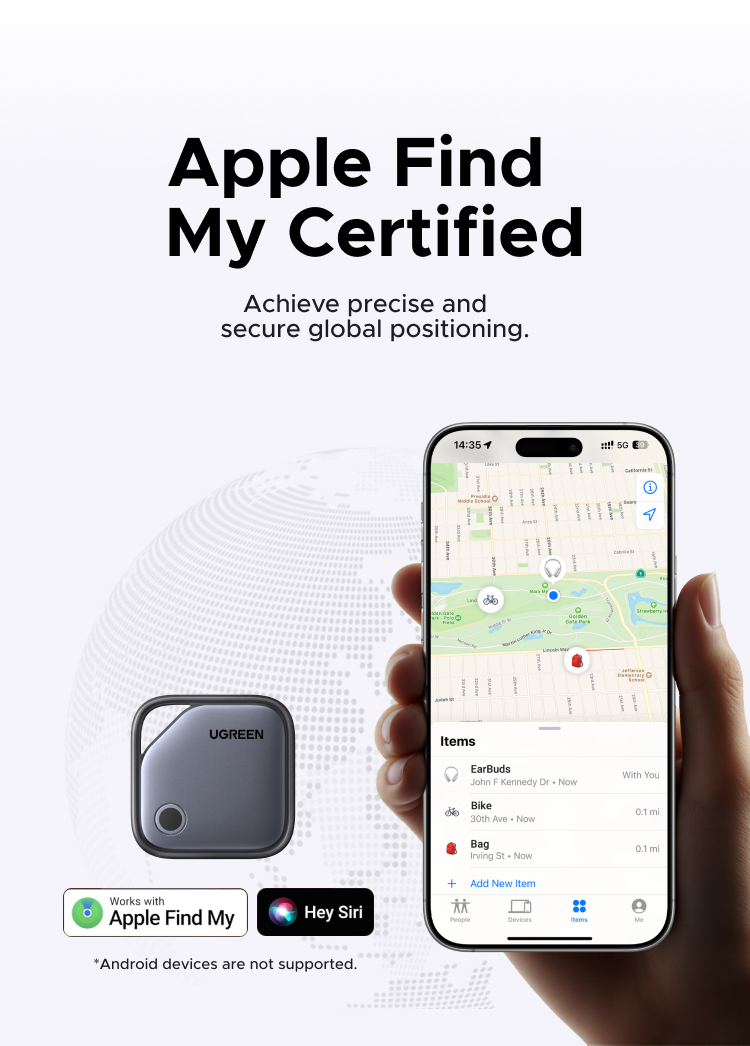 【More & Same Price】UGREEN Smart Tag GPS Tracker Bluetooth5.0 Left ...