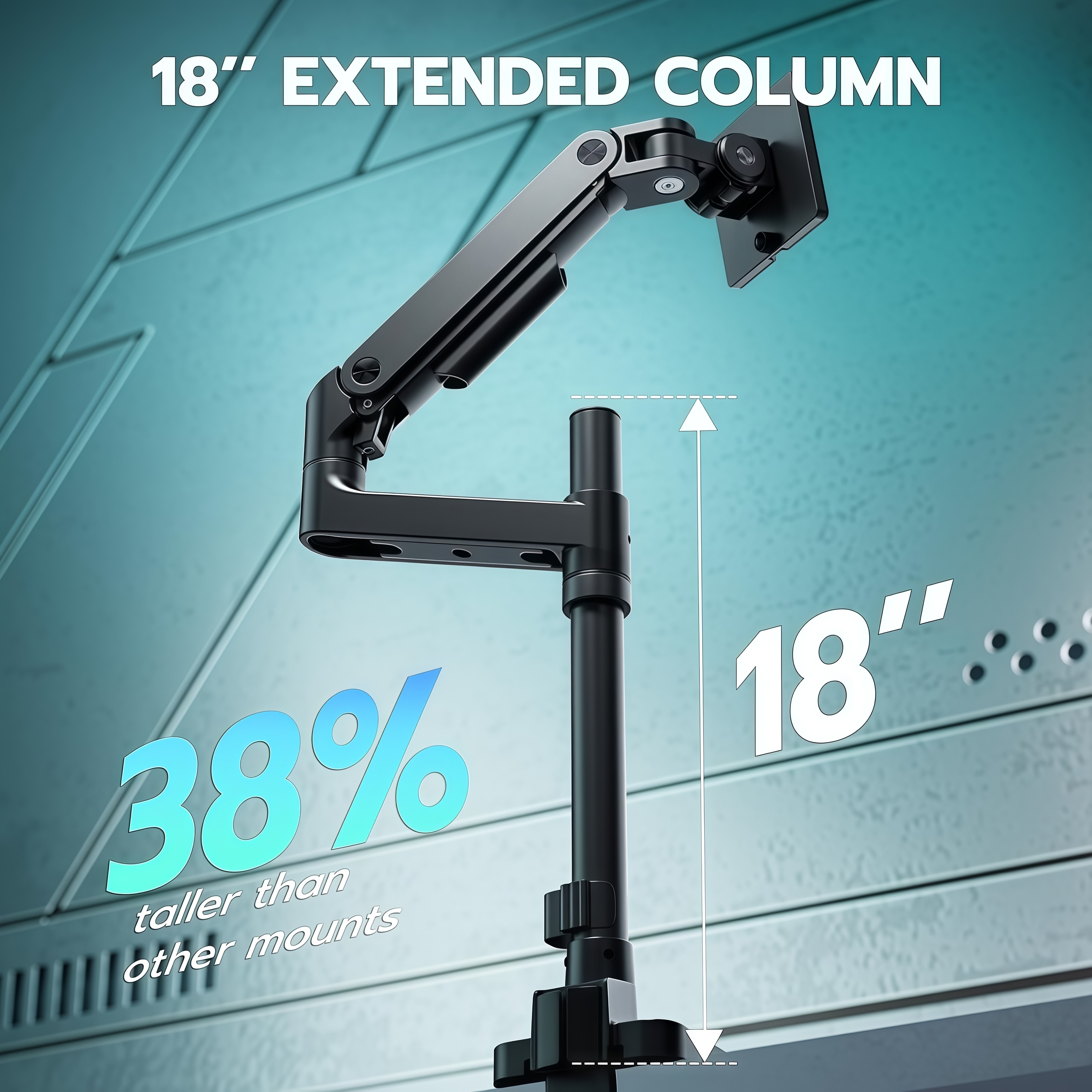 SG Seller 】Inverted Monitor Arm Adjustable Computer Monitor Bracket ...