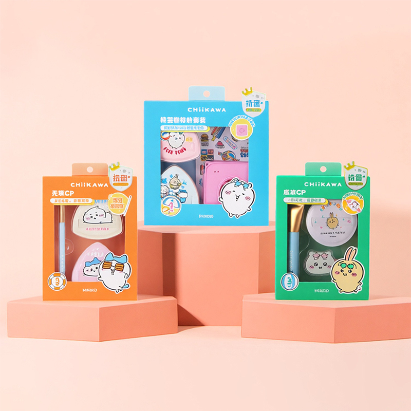 MINISO chiikawa series - super squishy & bouncy & puff set 17cm × 15cm ...