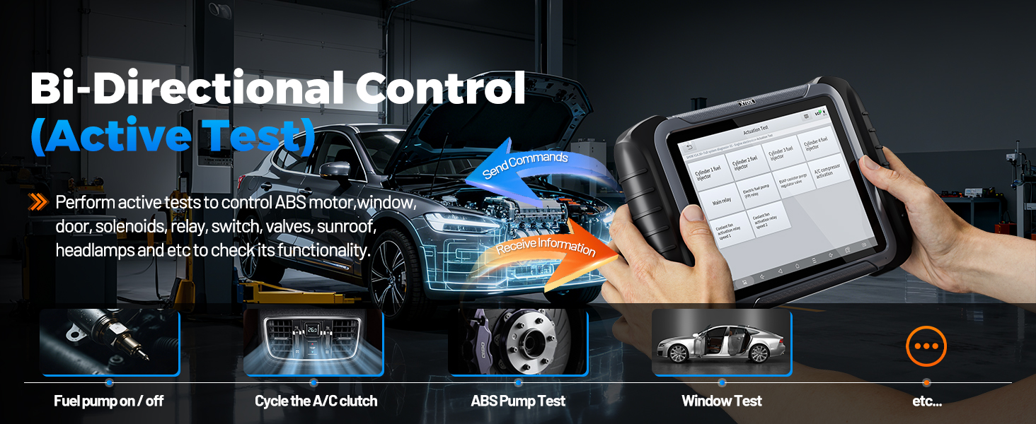 XTOOL D8W AI-Assisted Wireless OBD2 Scanner with Topology Full System ...