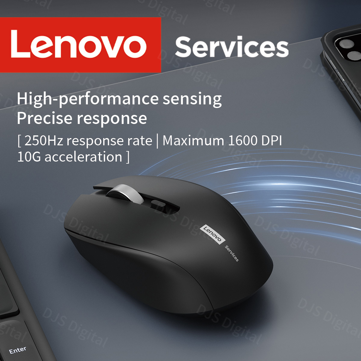 Lenovo Wireless mouse for pc Business Office Silent Operation Ergonomic ...