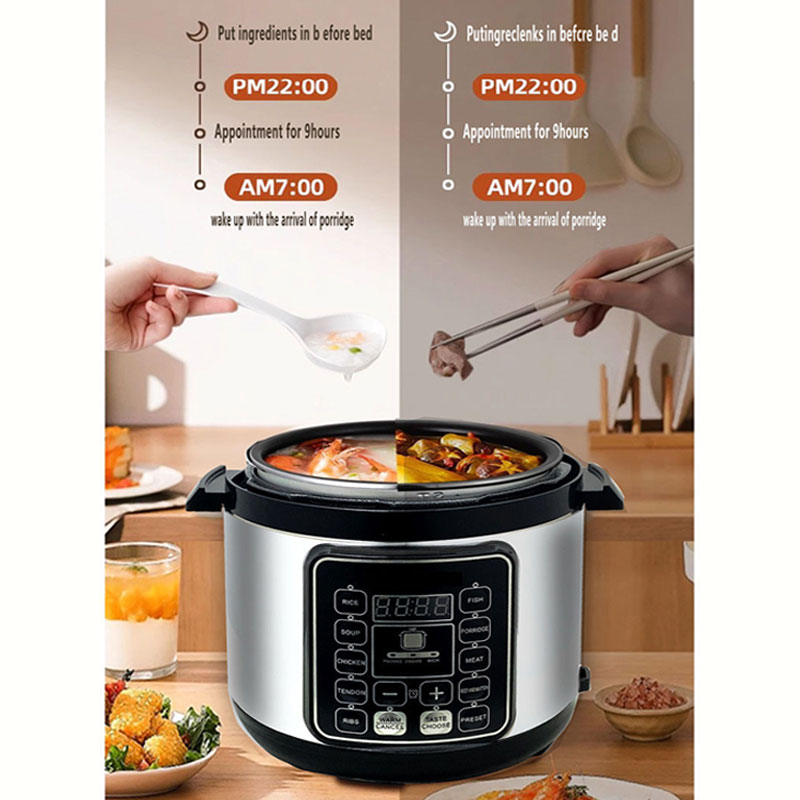 5L Smart Multi-Function Pressure Cooker Rice Cooker Stainless Steel Pot ...