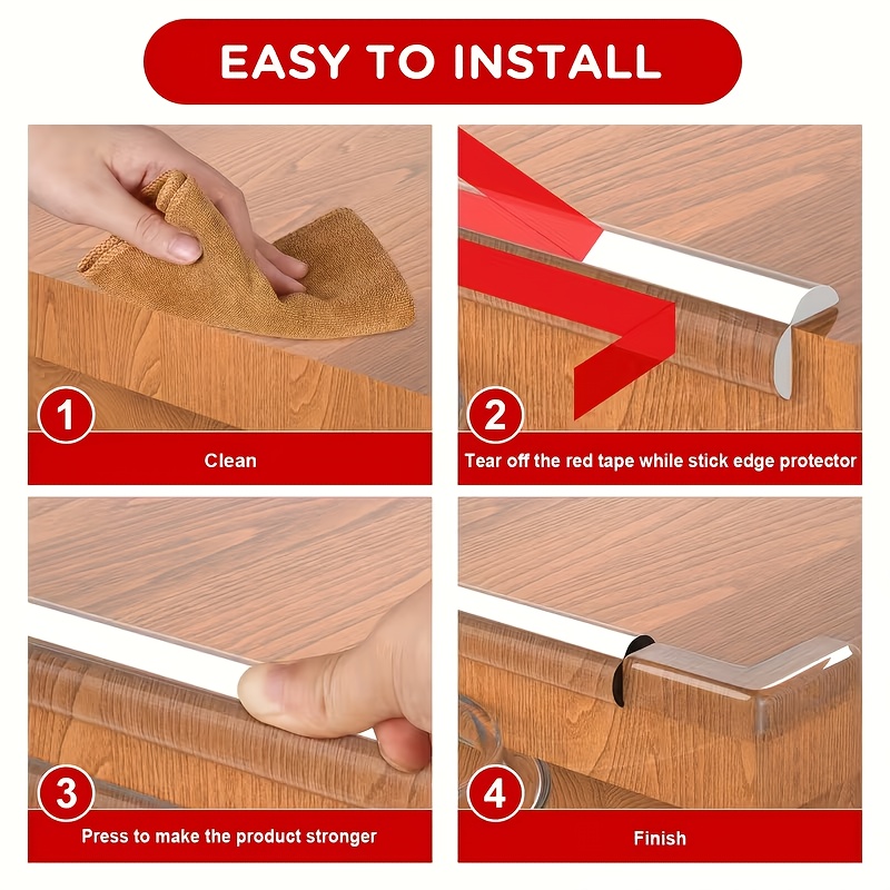 118 inch transparent silicone corner protector, edge protection strip ...