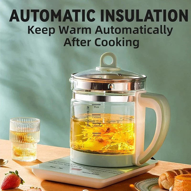 【3-Year Warranty】Electric Health Teapot 1.8L Multi-function Electric ...