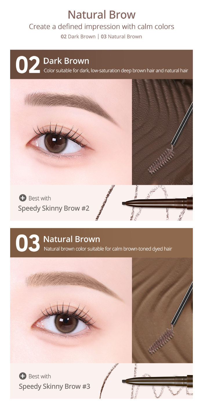 Peripera Speedy Skinny Browcara 3g Waterproof 12H Smudge Proof Long ...