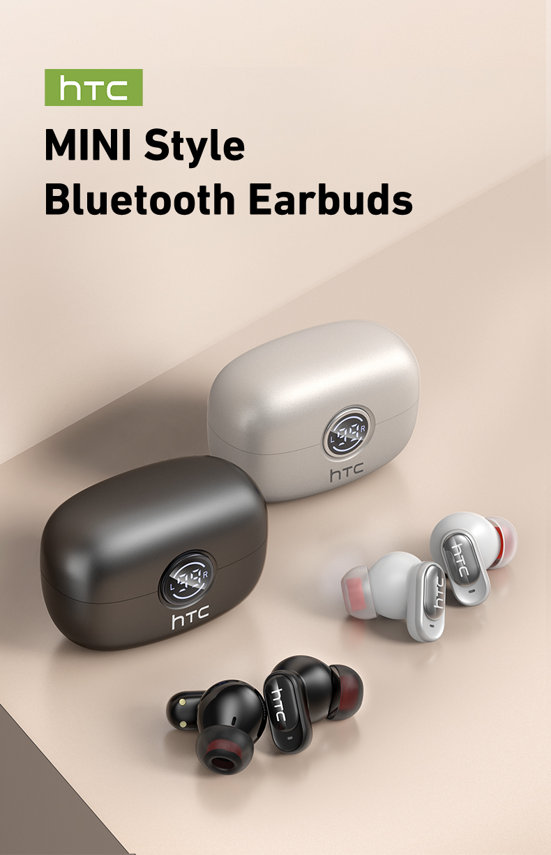 HTC NE79 Bluetooth 6.0 Earbuds with Mic – Real-Time Translation, HiFi ...