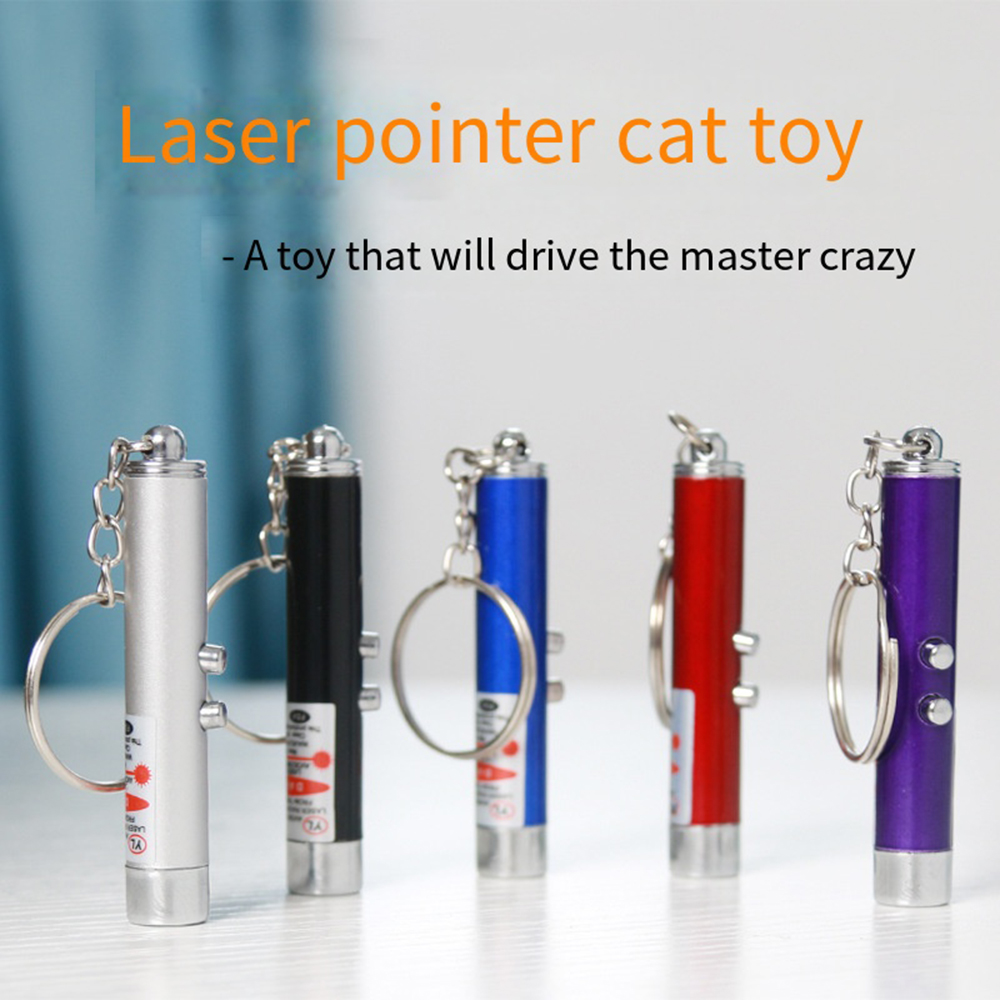4mW Keychain Laser Pointer 2 In 1 Light Lazer Red Laser Lazer Pointer ...