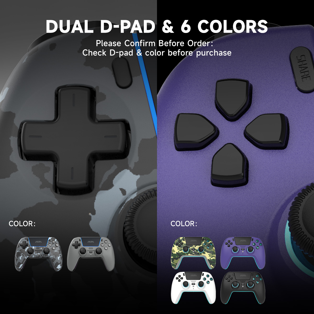 ASRVA SG-P Wireless gaming controller for Ps5,PC,Steam,Android,IOS ...