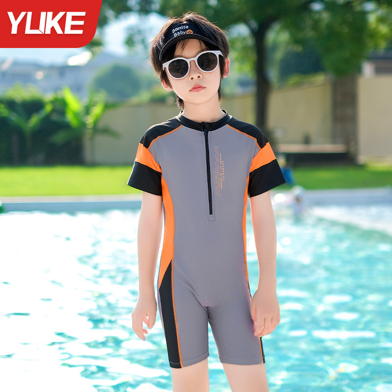 Children Swimsuit Boy One-Piece Swimsuit Yuke Children Swimsuit Boy One ...