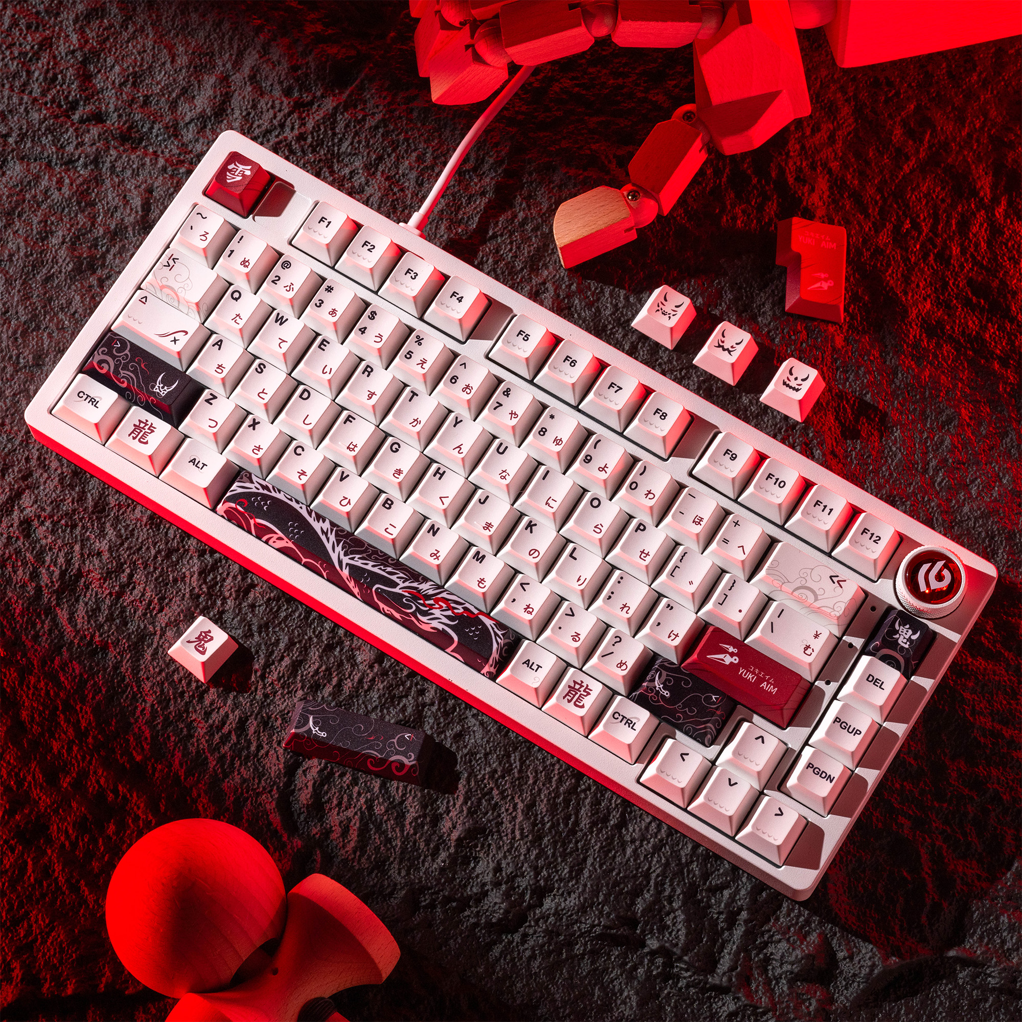 XVX Yuki Aim Keycaps Cherry Profile Dye Sub PBT Anime Japanese ...
