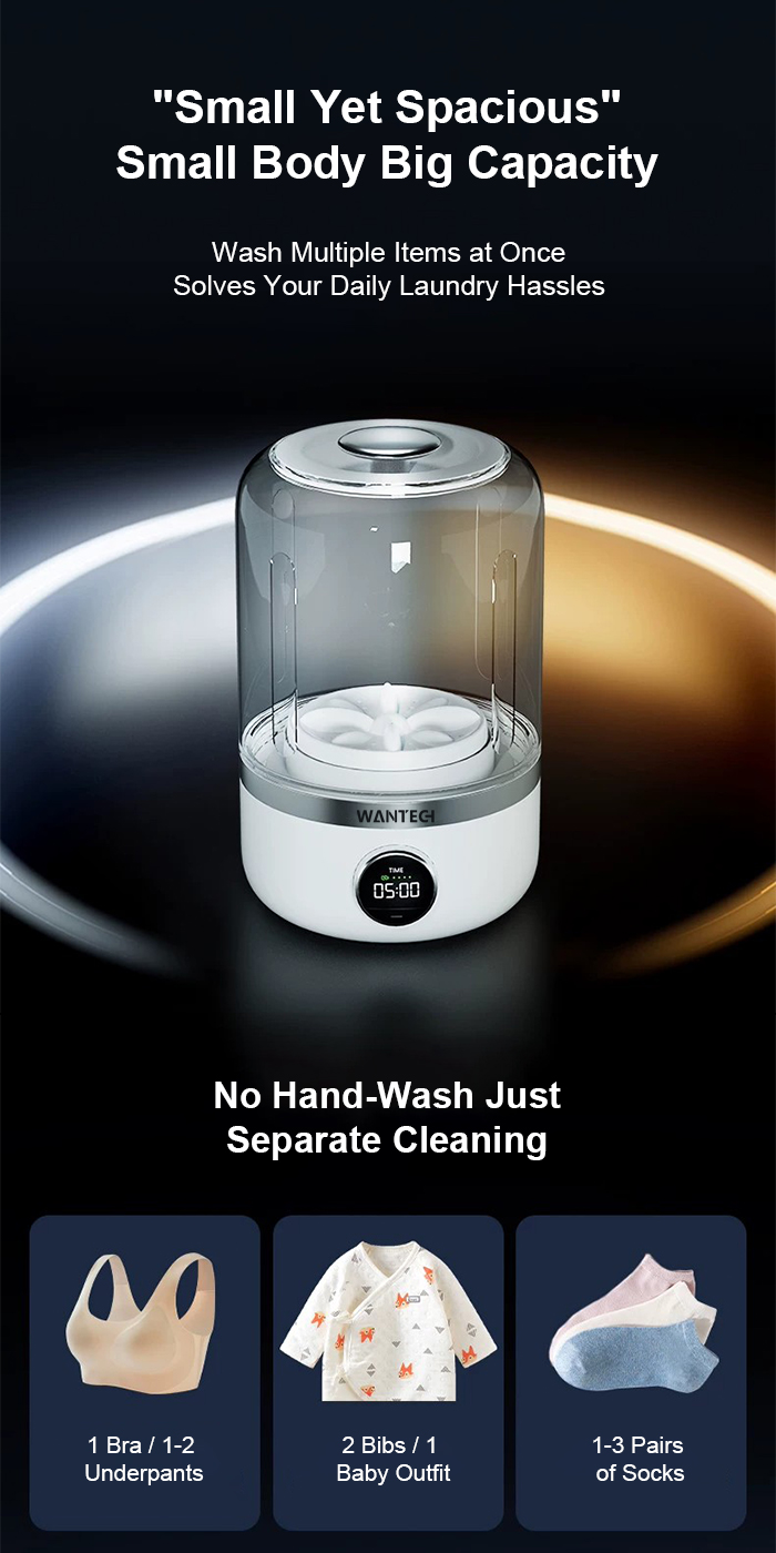 【SG Stock】 WANTECH™ Mini Washing Machine Portable Small Laundry Machine ...