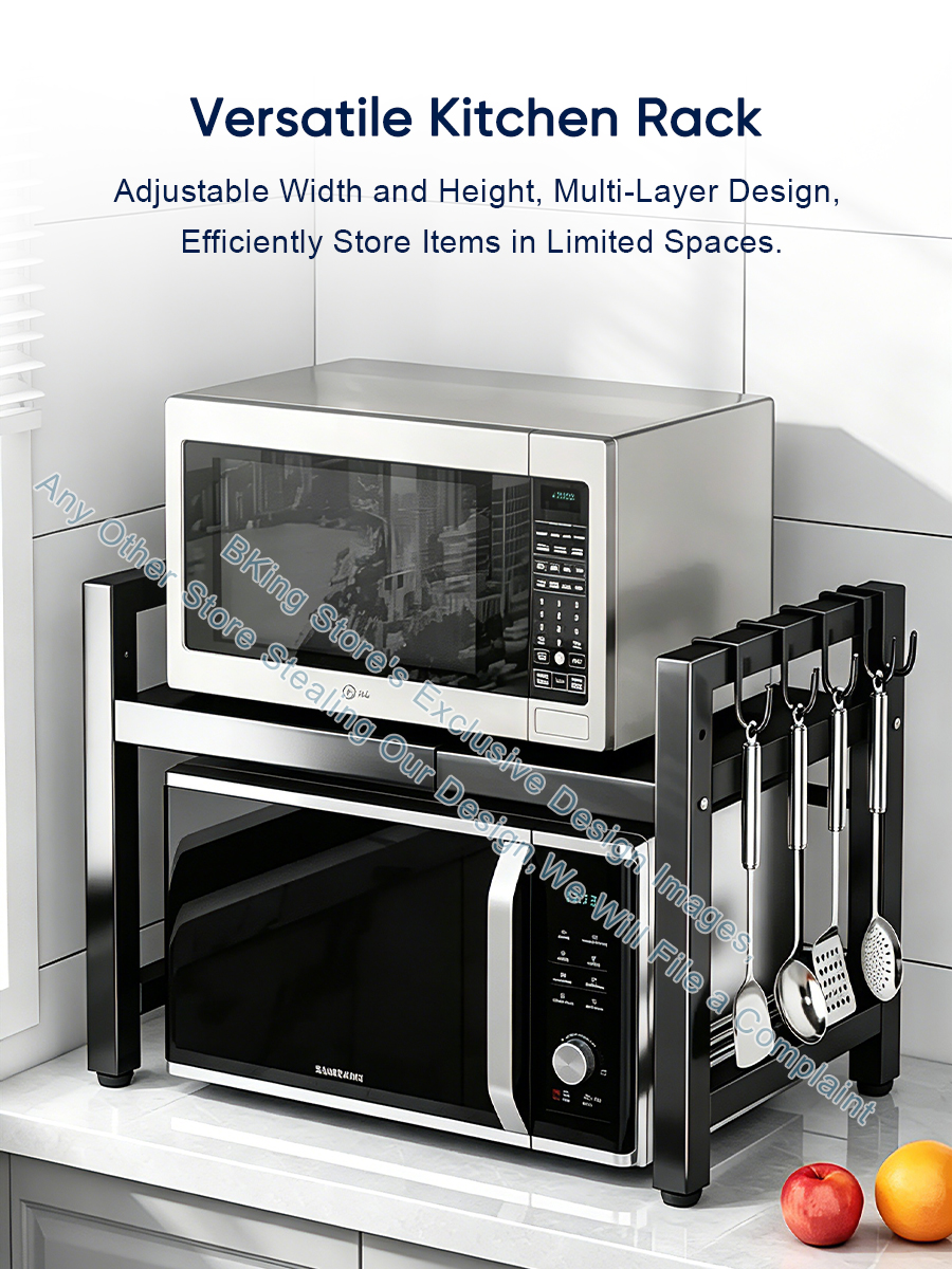 Adjustable Microwave Oven Rack Kitchen Air Fryer Rack Rice Cooker Rack ...
