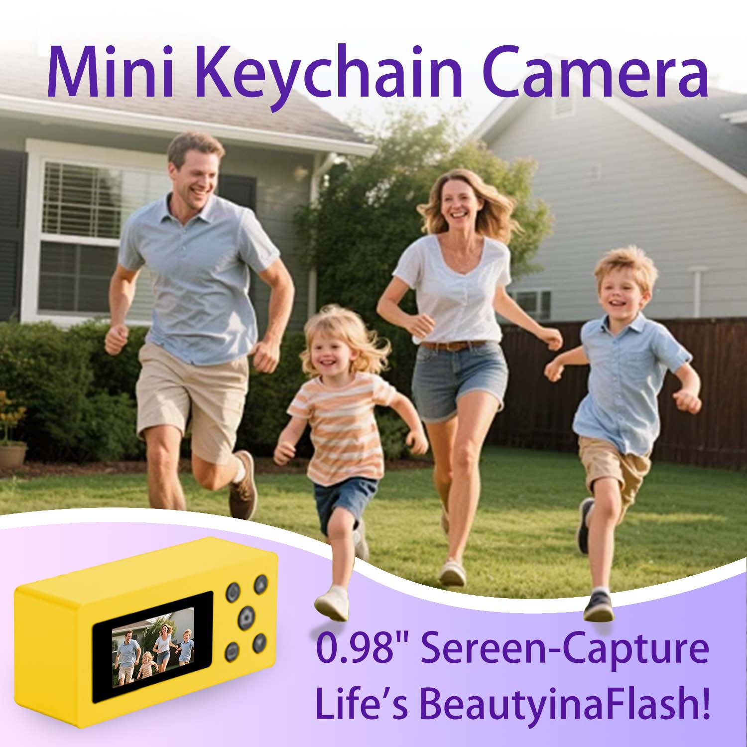Mini Keychain Digital Camera 1080P 32GB Memory Card Video Recorder ...