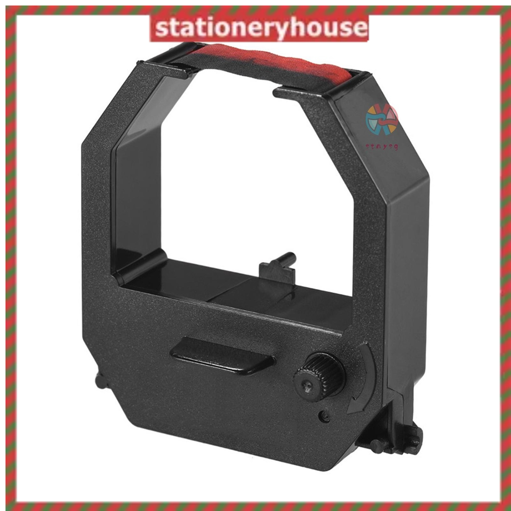 [ST]Time Clock Ribbon Cartridge Red Black Ink Colors for Office