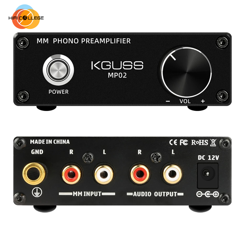 KGUSS MP02 Phono preamplifier vinyl record player special mini MM PHONO