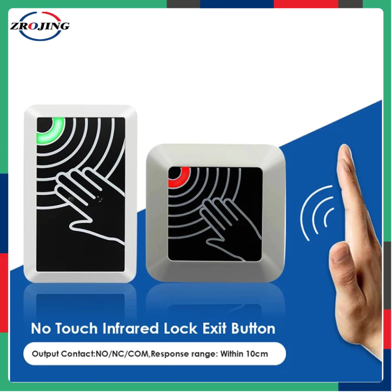 Touchless Infrared Lock Exit Button IR Door Release Switch Surface