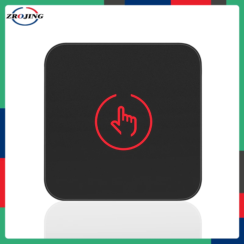 Square Black Switch Access Control Push Button Door Release Exit Button ...