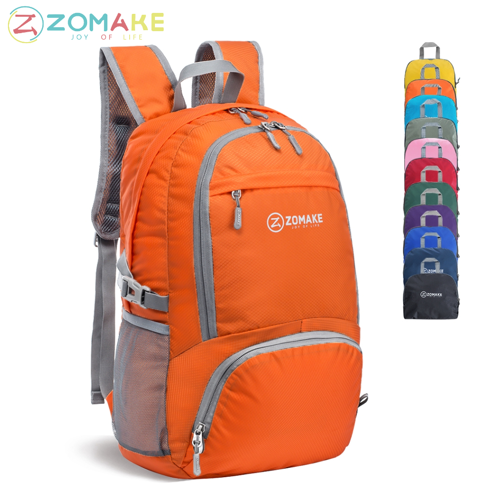 Zomake 30L Lightweight Backpack Folding Women for Travel Waterproof Nylon Backpack Hiking Men