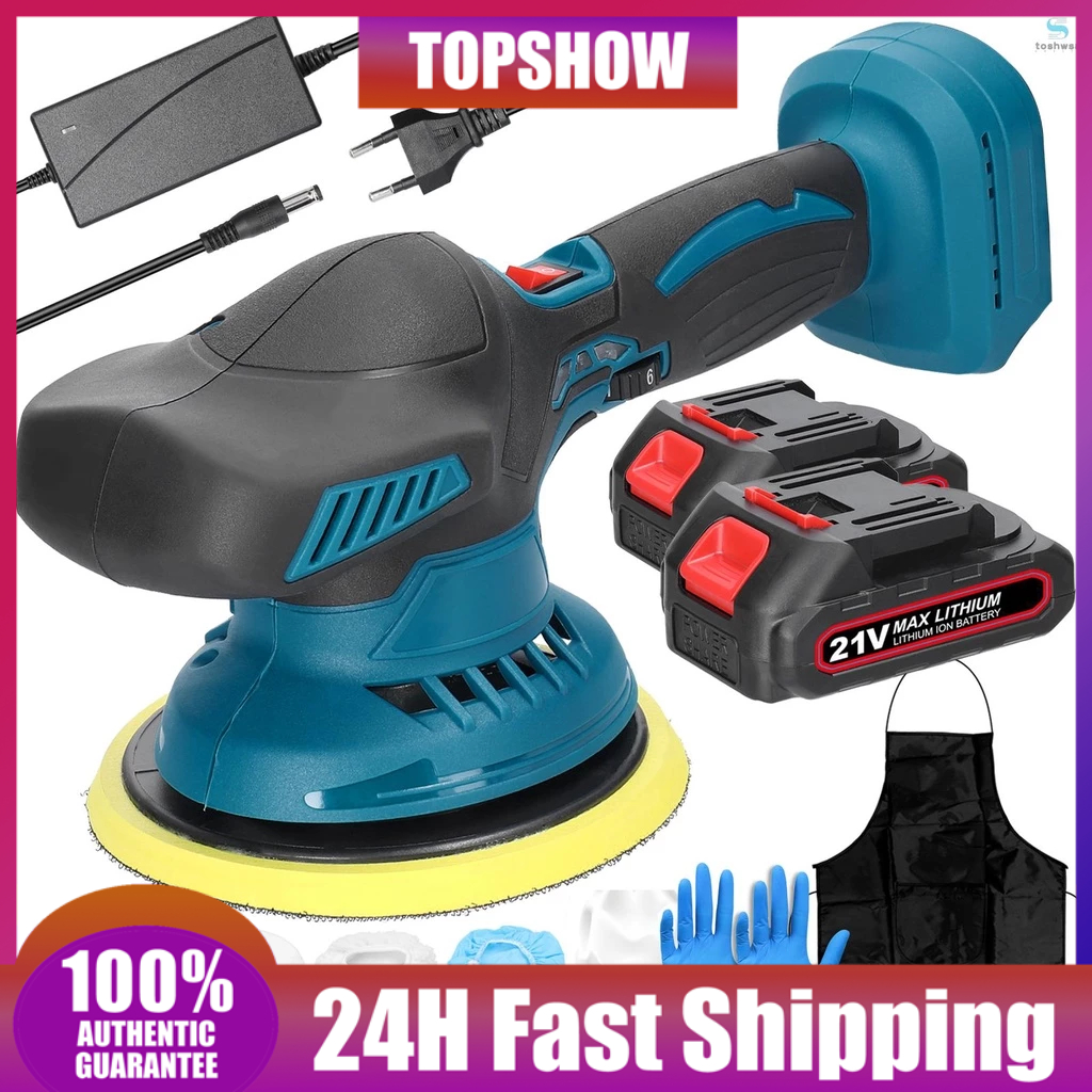 Cordless Car Polisher 6 Gears of Speeds Adjustable Electric Auto