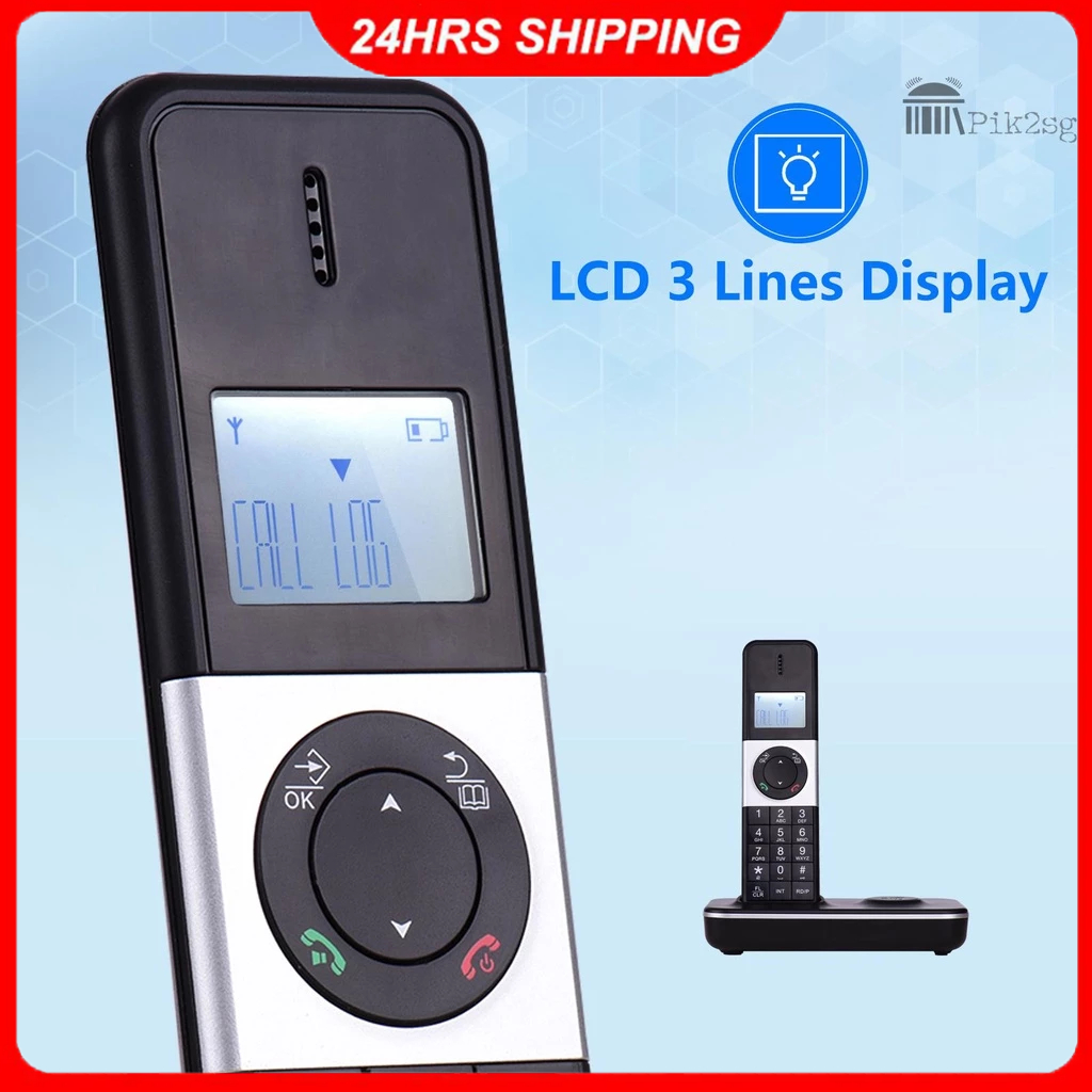 Bisofice Digital Cordless Phone Telephone with LCD Display Caller ID ...