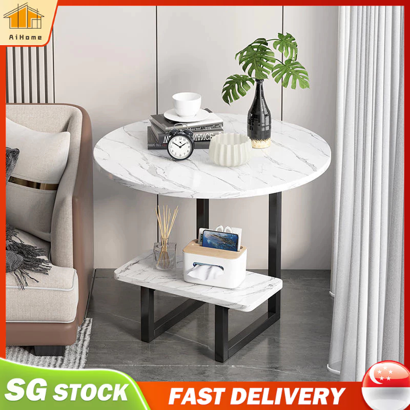 Meja Kopi Coffee Table Double storage Small Coffee Table Corner Sofa