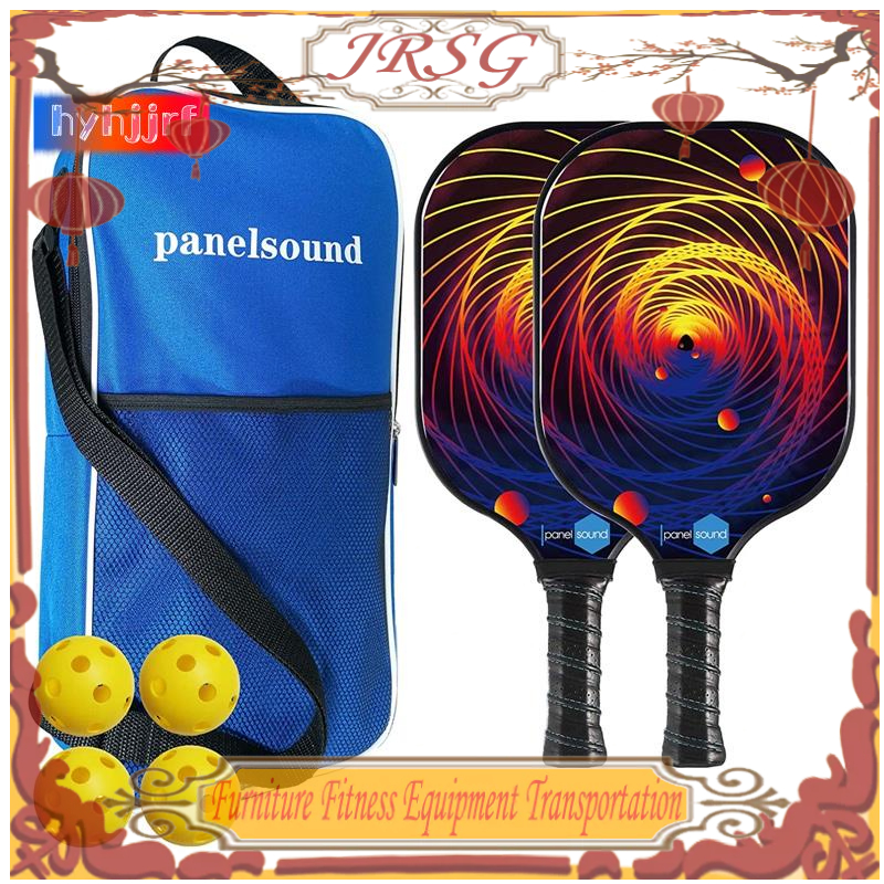 2-Pack Fiberglass Pickleball Paddles Set With 4 Balls - Start Playing Today!