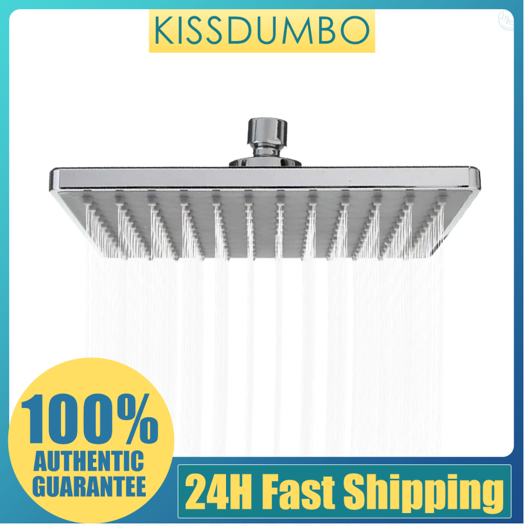 8 Inch Square Rain Showerhead G1/2 Adjustable High Pressure Shower Head ...