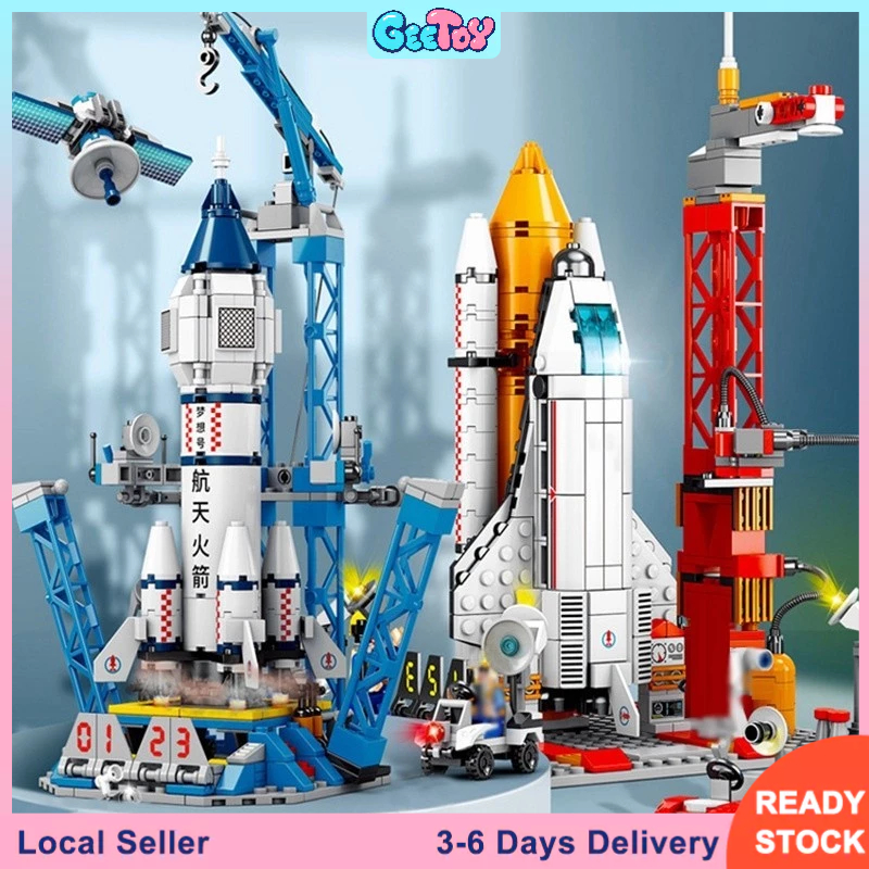 GeeToy Space Rocket DIY Jigsaw Puzzle Craft Launch Model Assemble ...