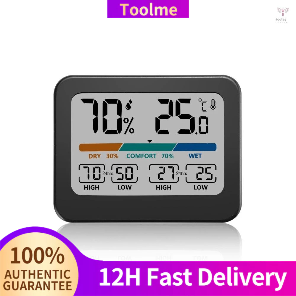 Household Large Screen Digital Display Temperature and Humidity Meter ...
