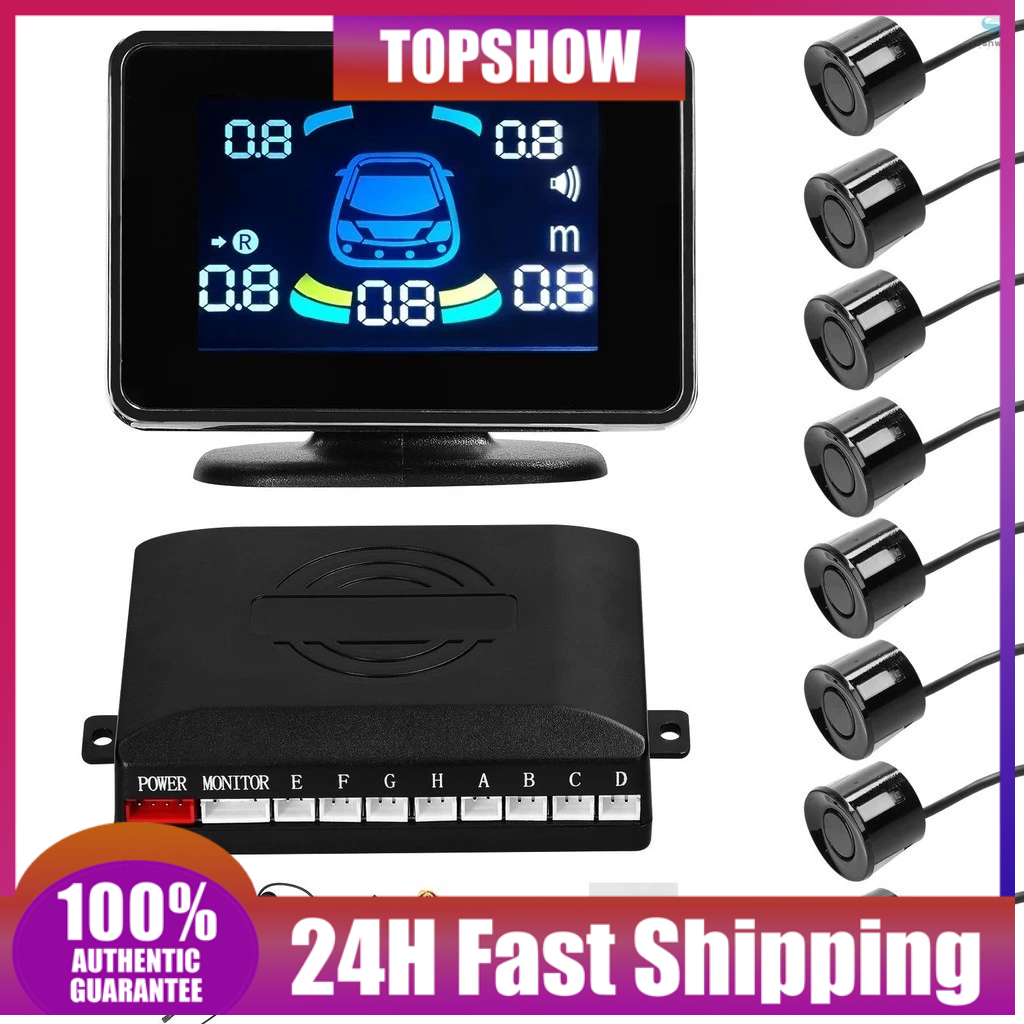 Car Parking Sensor Reversing Radars System Front & Rear Support Sound ...