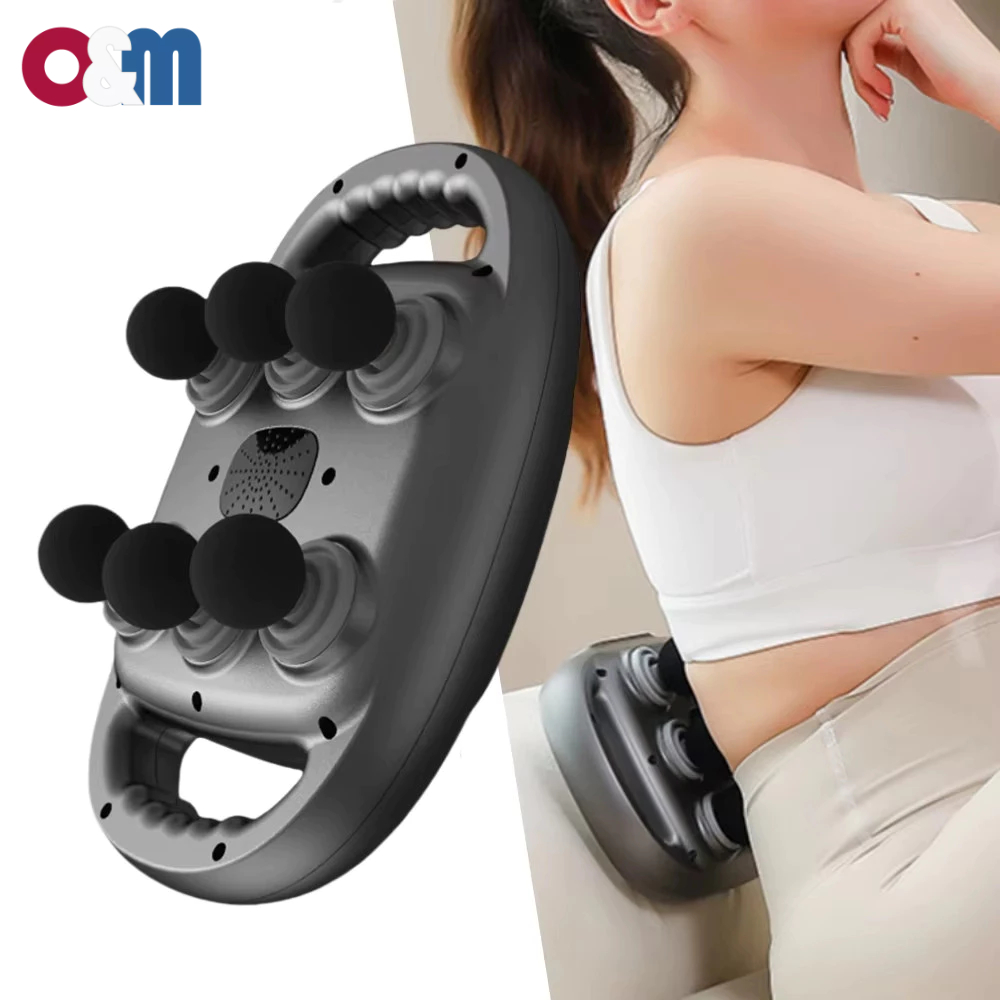 6-Head Massage Gun Fascia Gun Muscle Massager Gun High Frequency Back ...