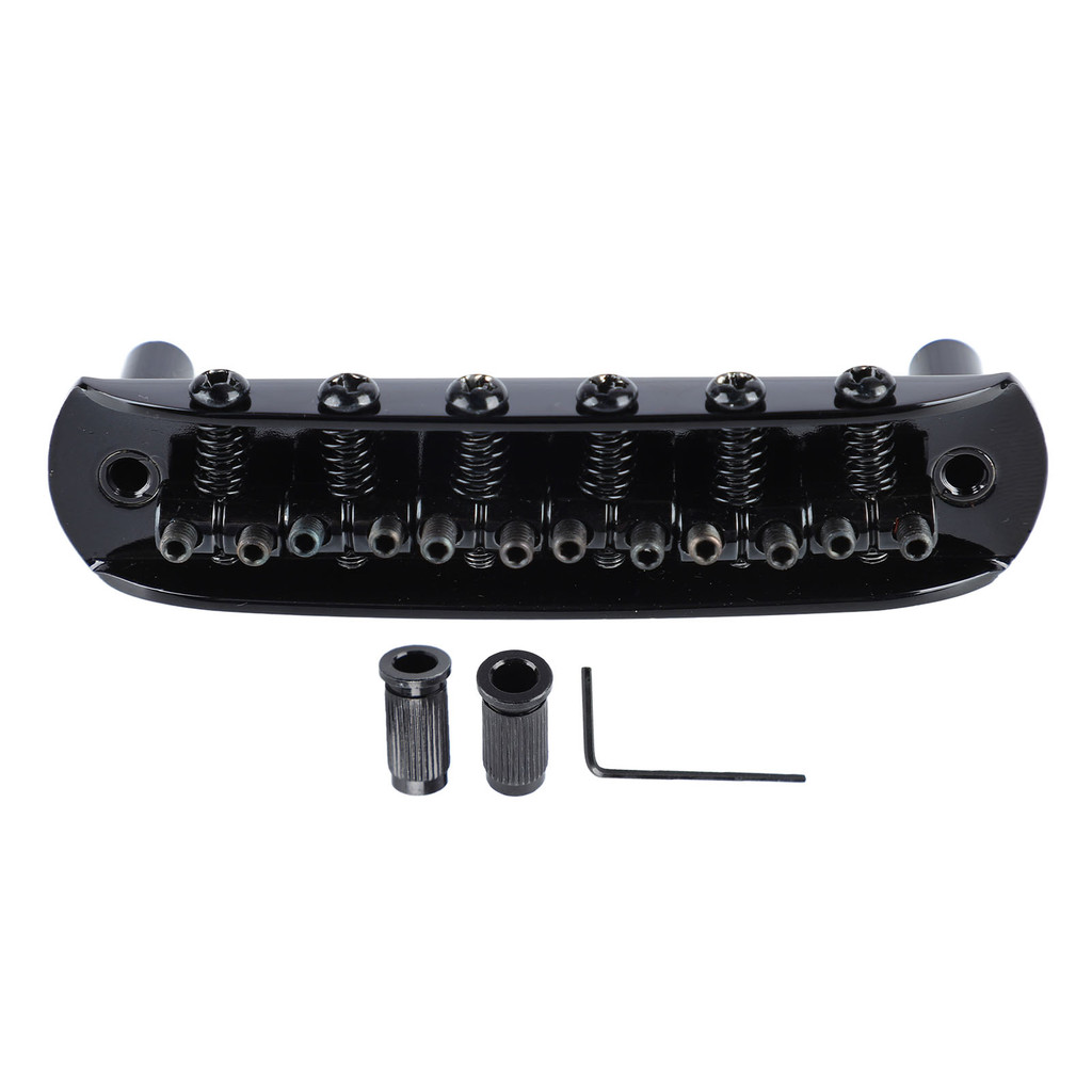 [2TPO] Electric Guitar Bridge with Tailpiece Roller Saddle Vibrational ...
